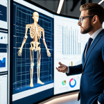 A professional male architect in a modest business suit, standing confidently in a modern, well-lit architectural studio. He is interacting with a large, transparent digital display showing intricate 3D BIM models and AI-generated design concepts. The environment emphasizes technological integration and future-forward design, with clean lines and warm lighting.
    fully clothed, appropriate attire, professional dress, safe for work, appropriate content, professional, perfect anatomy, correct proportions, natural pose, well-formed hands, proper finger count, natural body proportions, high-quality, ultra-detailed.