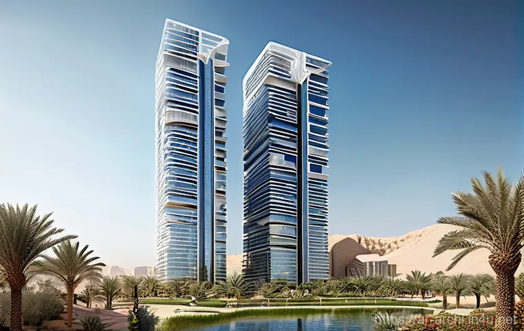 건축 실무에서 꼭 알아야 할 기술 - **Prompt 1: "A breathtaking, hyper-realistic architectural visualization of a sustainable, futuristi...