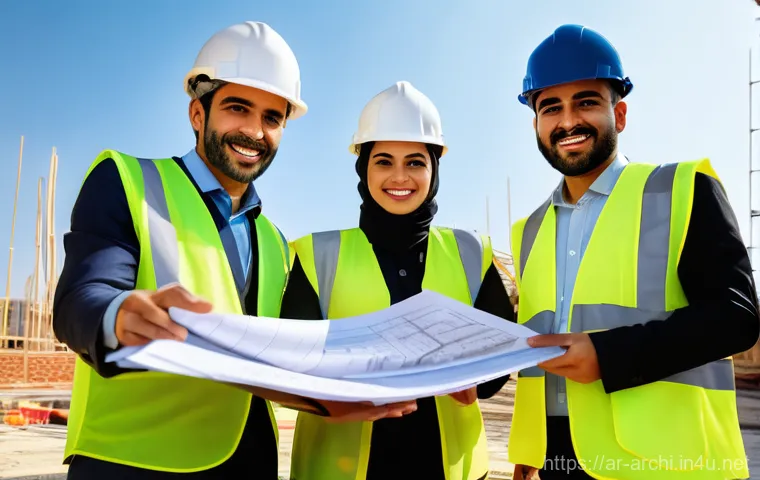 건축 실무에서 시공사와의 소통 전략 - **Image Prompt: Building Trust in a Collaborative Construction Project**
    "A diverse team of cons...