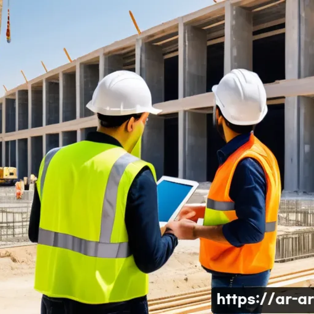 건축 시공 관리의 기본 - A dynamic construction site scene in the Middle East featuring a diverse team of engineers, contract...